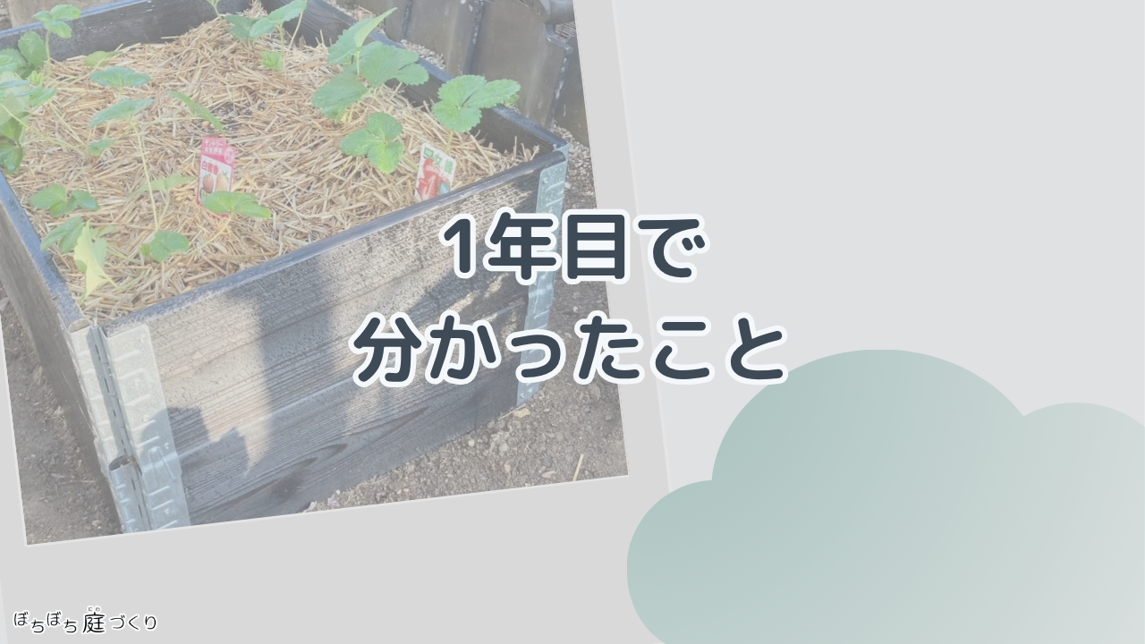 1年目で分かったことの見出し画像